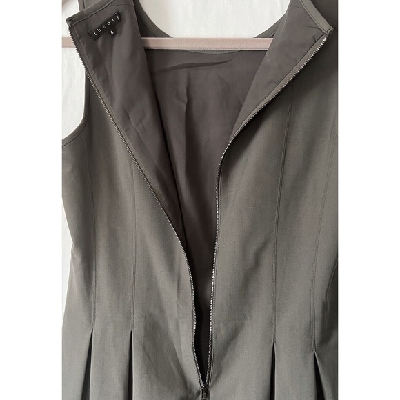Theory Olive Green Sleeveless Wool Dress size 6 Office, Zoom - Picture 7 of 11